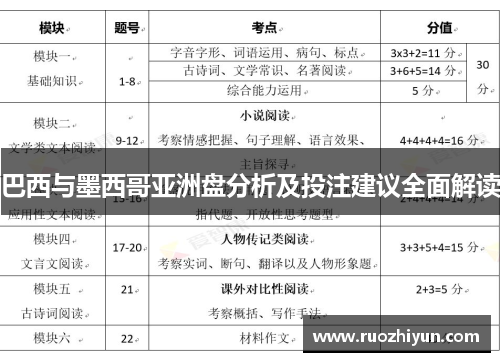巴西与墨西哥亚洲盘分析及投注建议全面解读