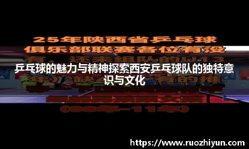 乒乓球的魅力与精神探索西安乒乓球队的独特意识与文化